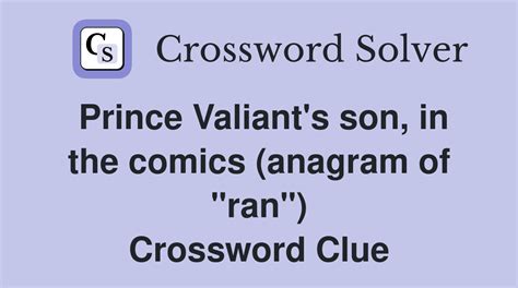 prince valiant's son crossword|son of prince valiant crossword.